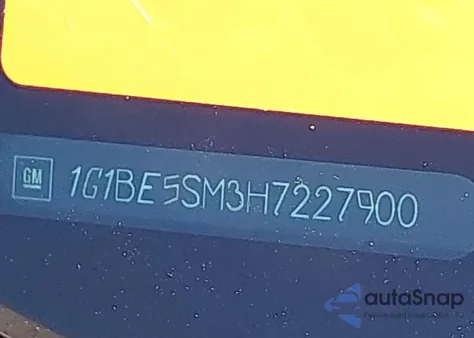 2017 Chevrolet Cruze Lt Auto z USA, uszkodzony, nr VIN 1G1BE5SM3H7227900